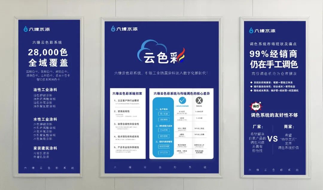 六缘水漆云色彩系统:破解调色痛点 赋能经销商数字化转型