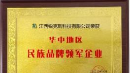 业绩增长30%！锐克斯荣获民族品牌领军企业称号！