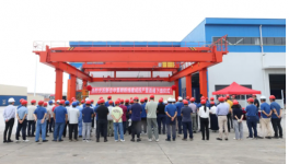 新会中集新喷粉线建成投产暨首箱下线！