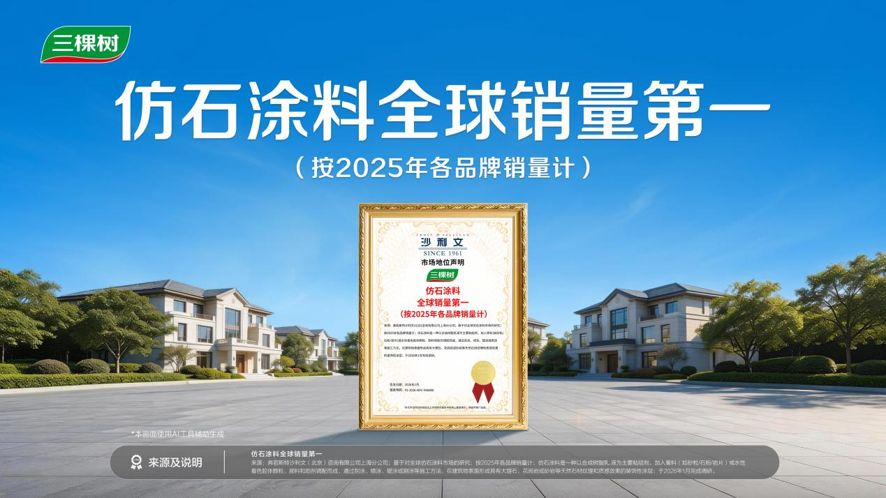 三棵树仿石涂料销量第一背后的“中国智造”密码